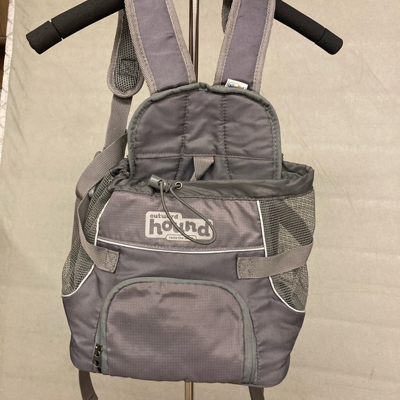 Outward Hound Charcoal Backpack for small dog puppy - Picture 1 of 2